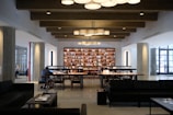 A collaborative workspace designed for group study sessions.