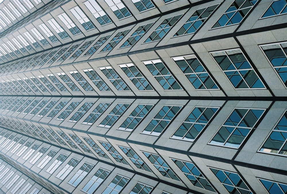 architectural photo of a gray building