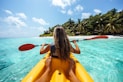 woman on kayak