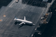 white airplane