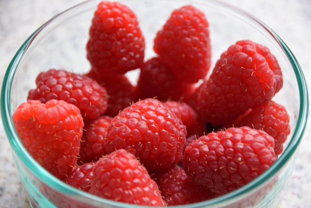 red raspberries in bow