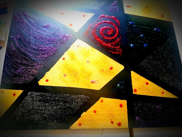 A colorful abstract graphic suitable for the gallery.