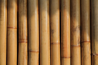 brown bamboo planks