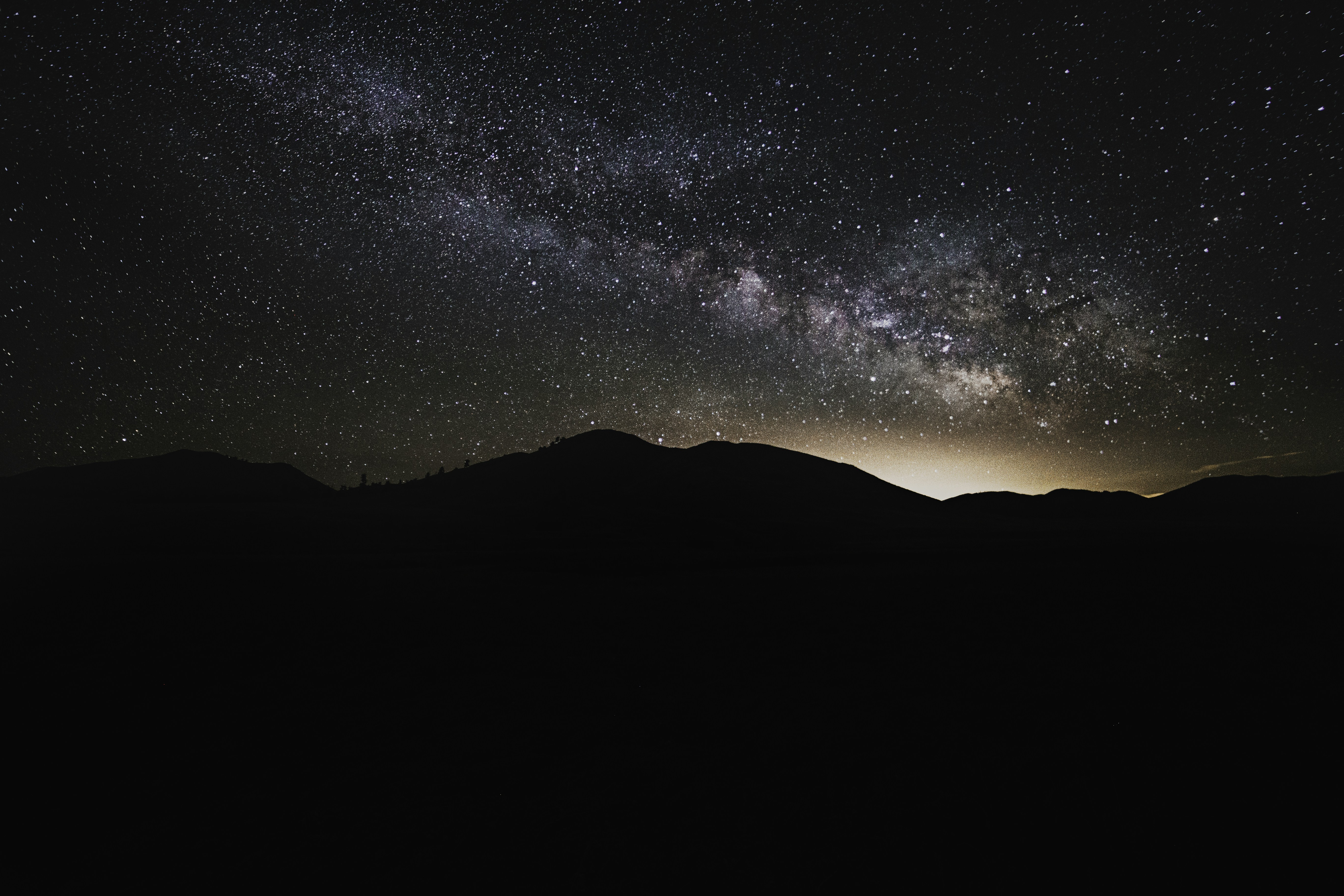silhouette of mountain