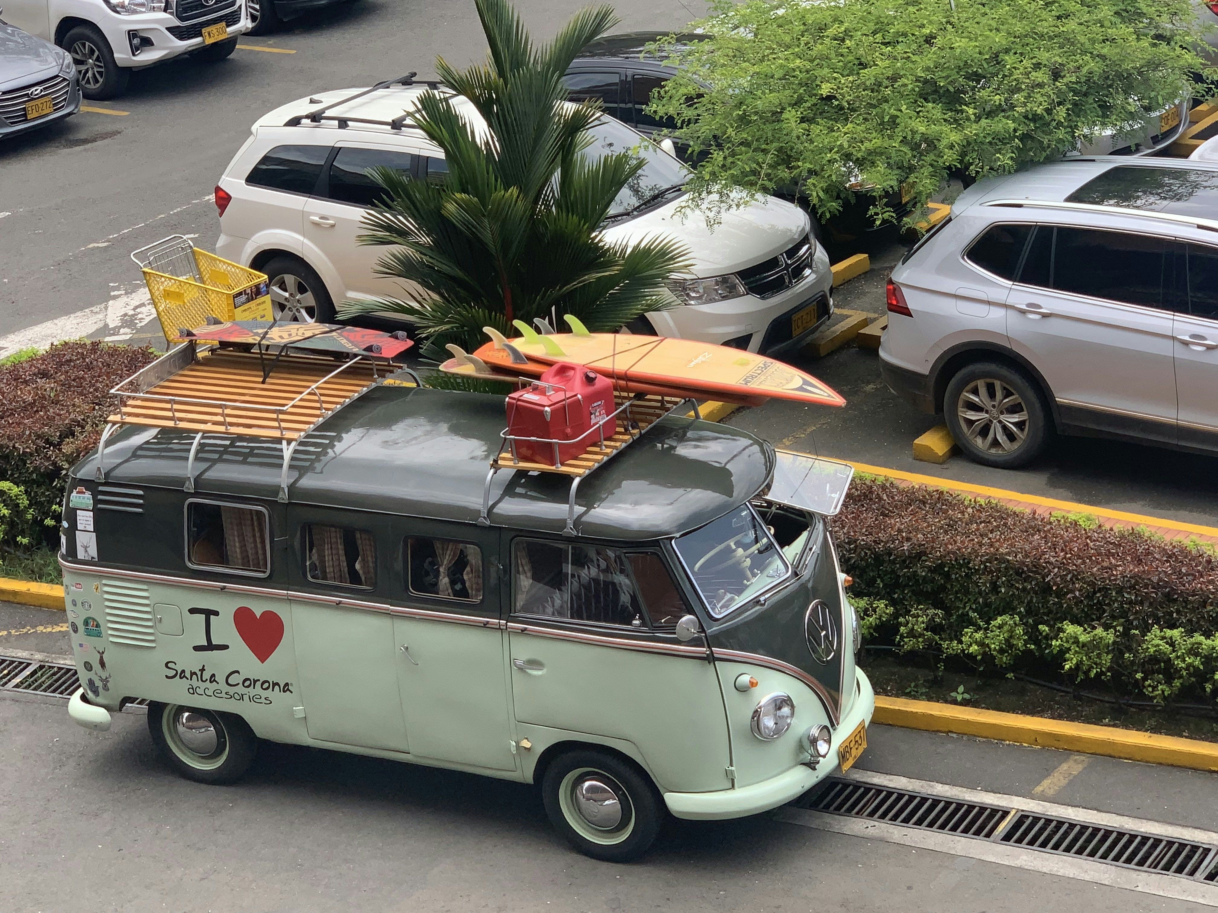 black volkswagen van