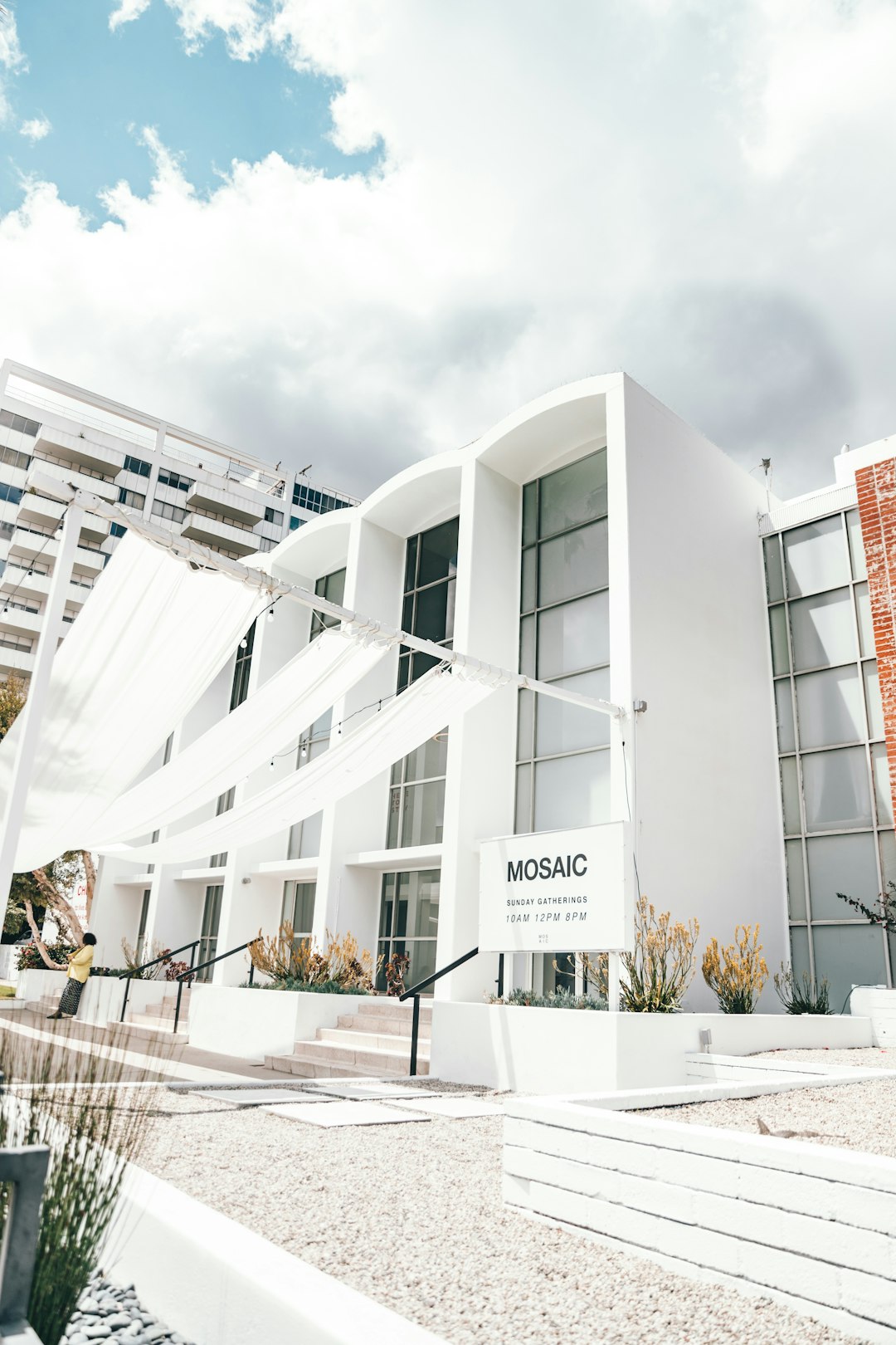 white concrete building