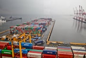 Containers at water