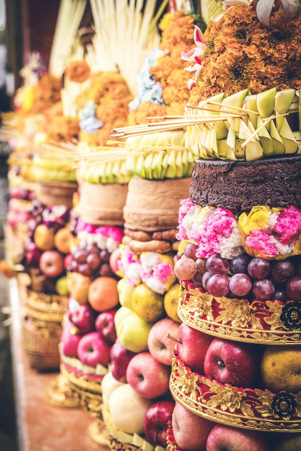 assorted fruits displayed on table in event