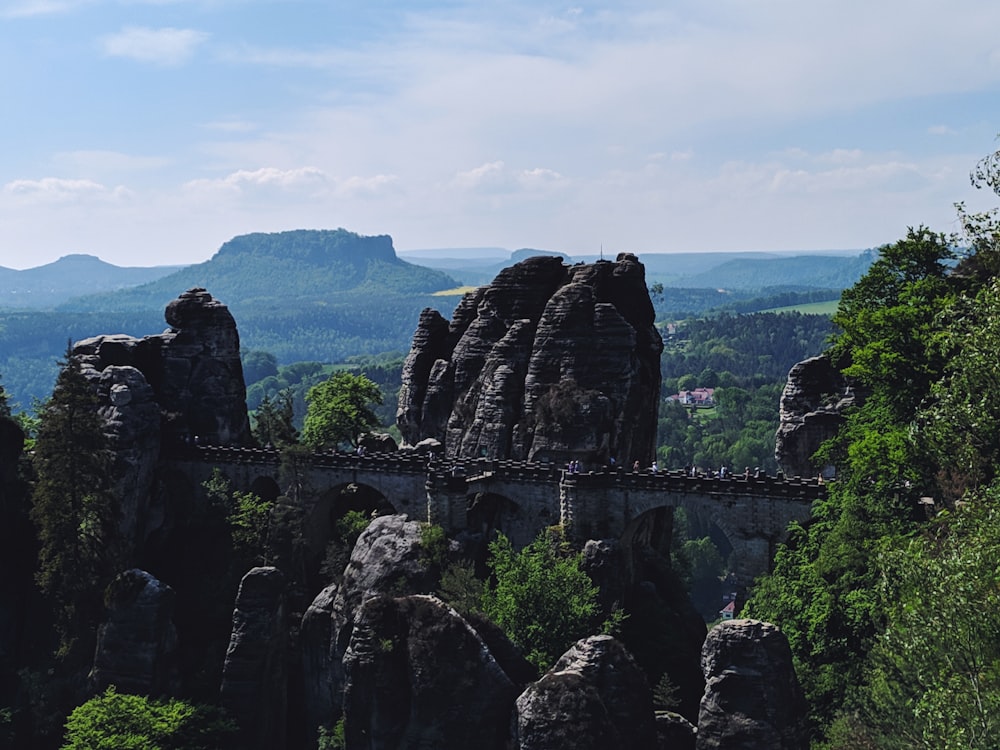 rock formation during daytime