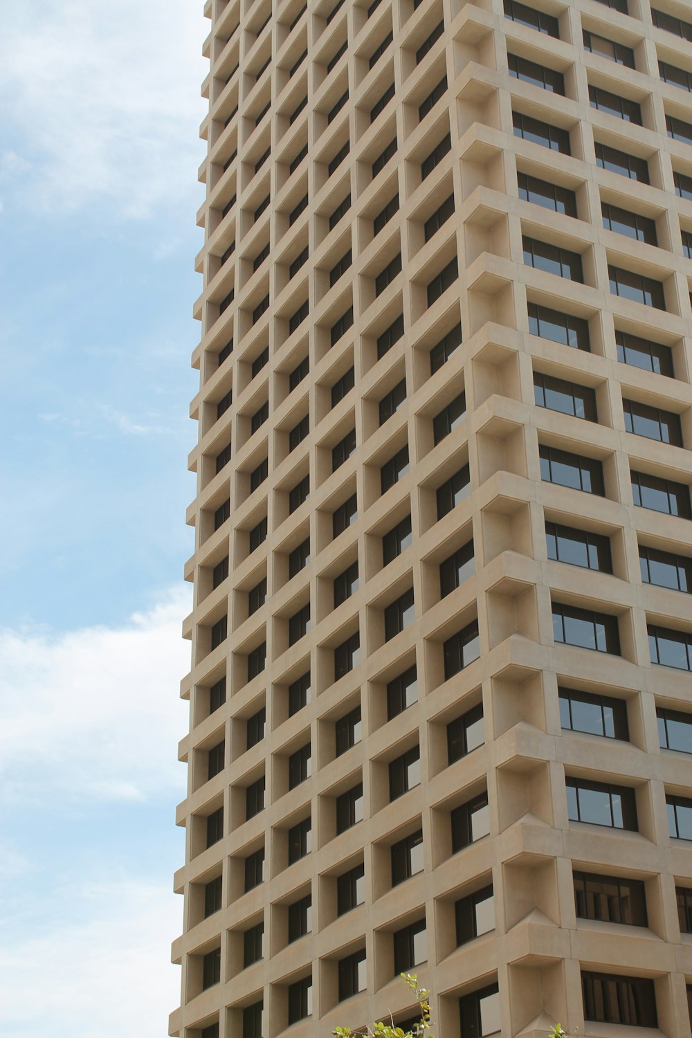 beige high rise building