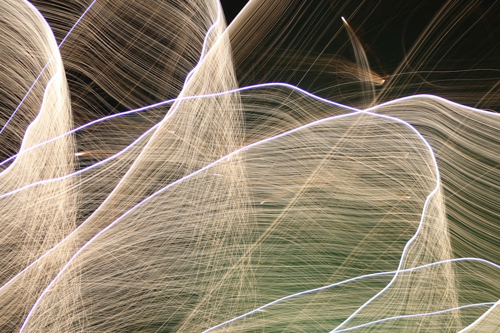 a long exposure photo of a fire hydrant