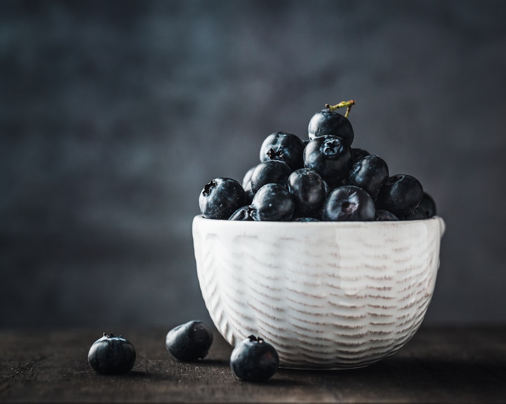 Schüssel mit Heidelbeeren