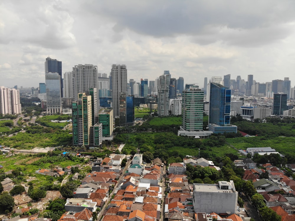 high angle view photography of houses