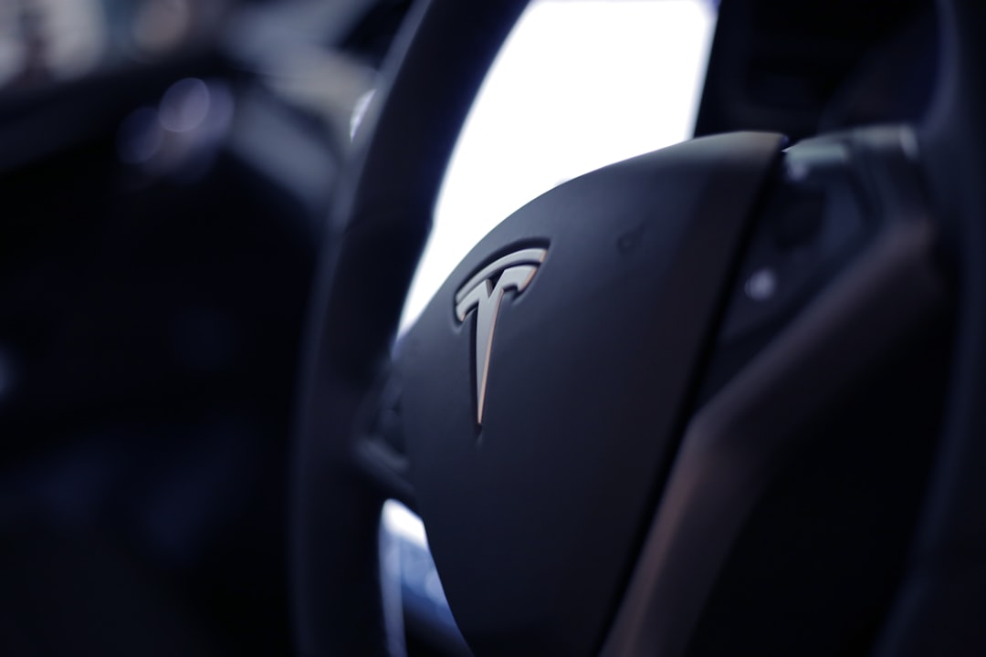 black Tesla airbag,