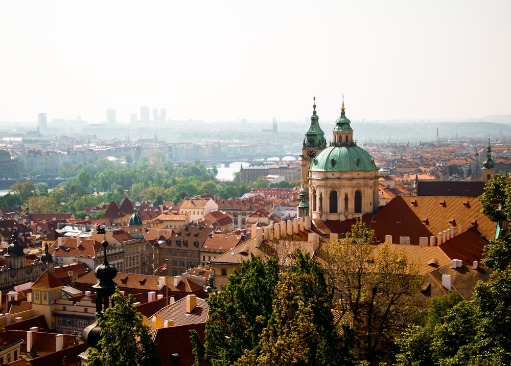 aerial view of city at daytime