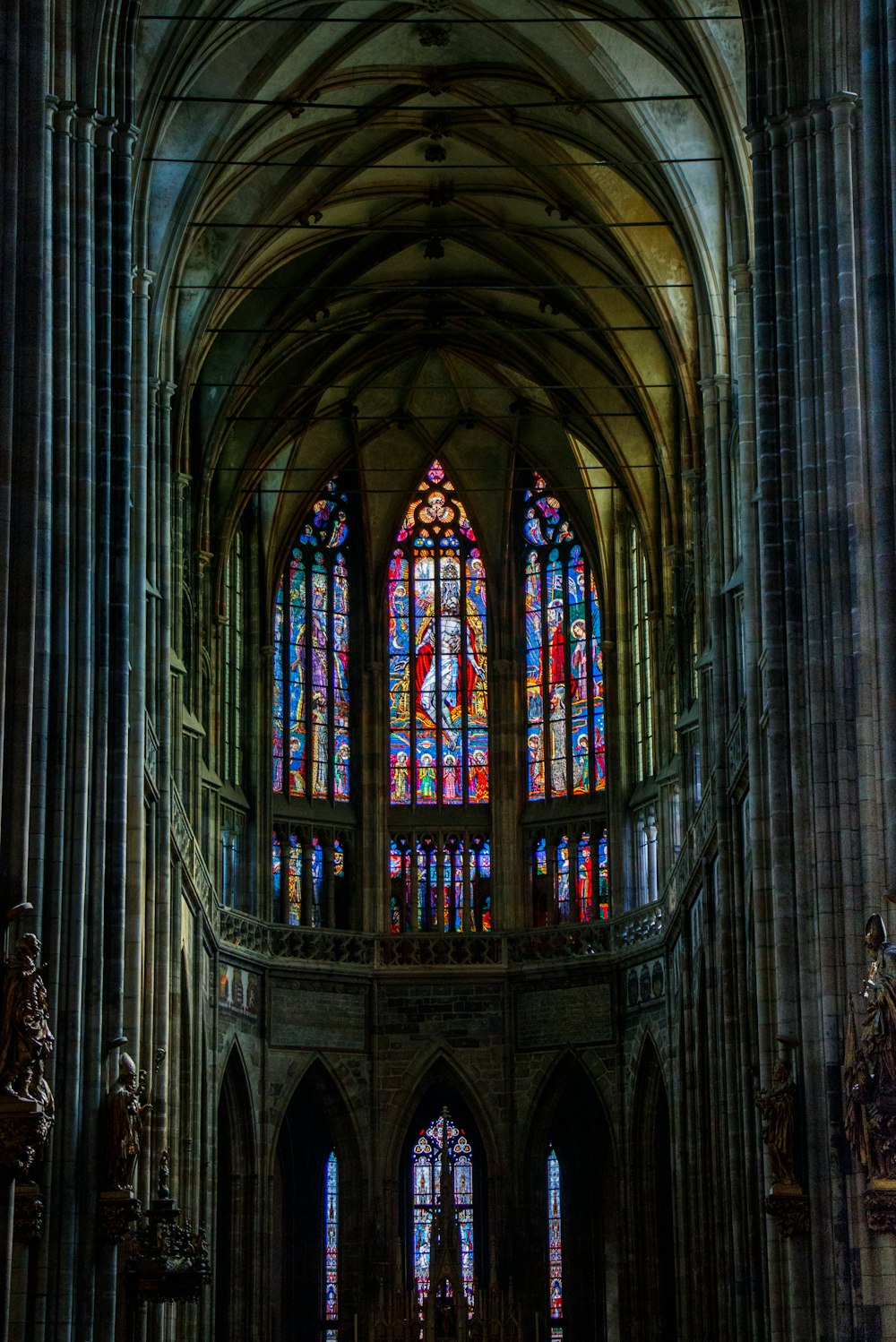 architectural photography of cathedral