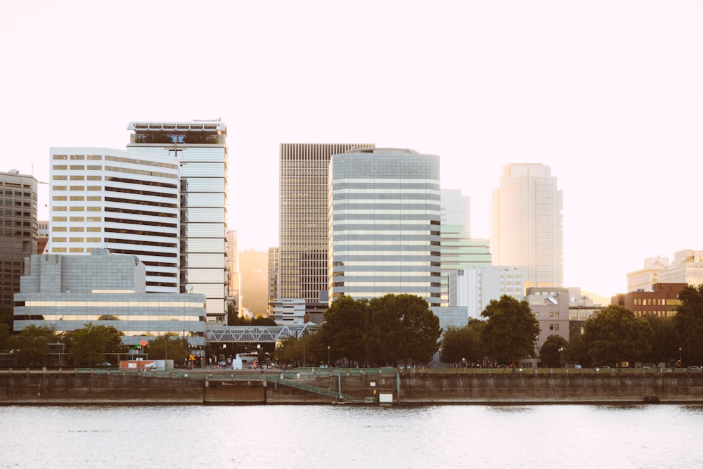 city near body of water during daytime