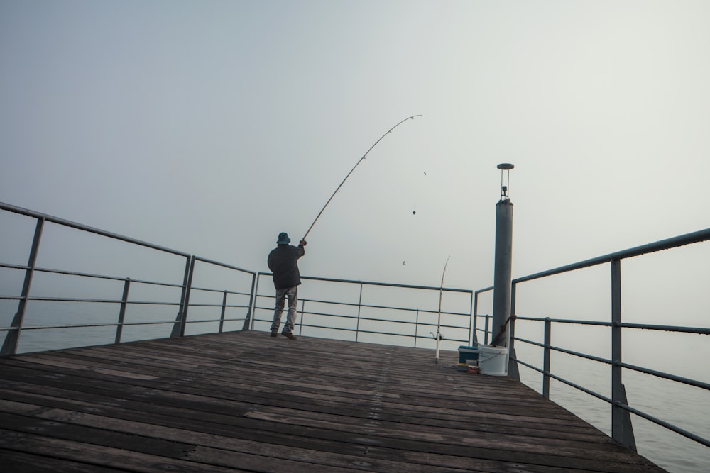 unknown person fishing