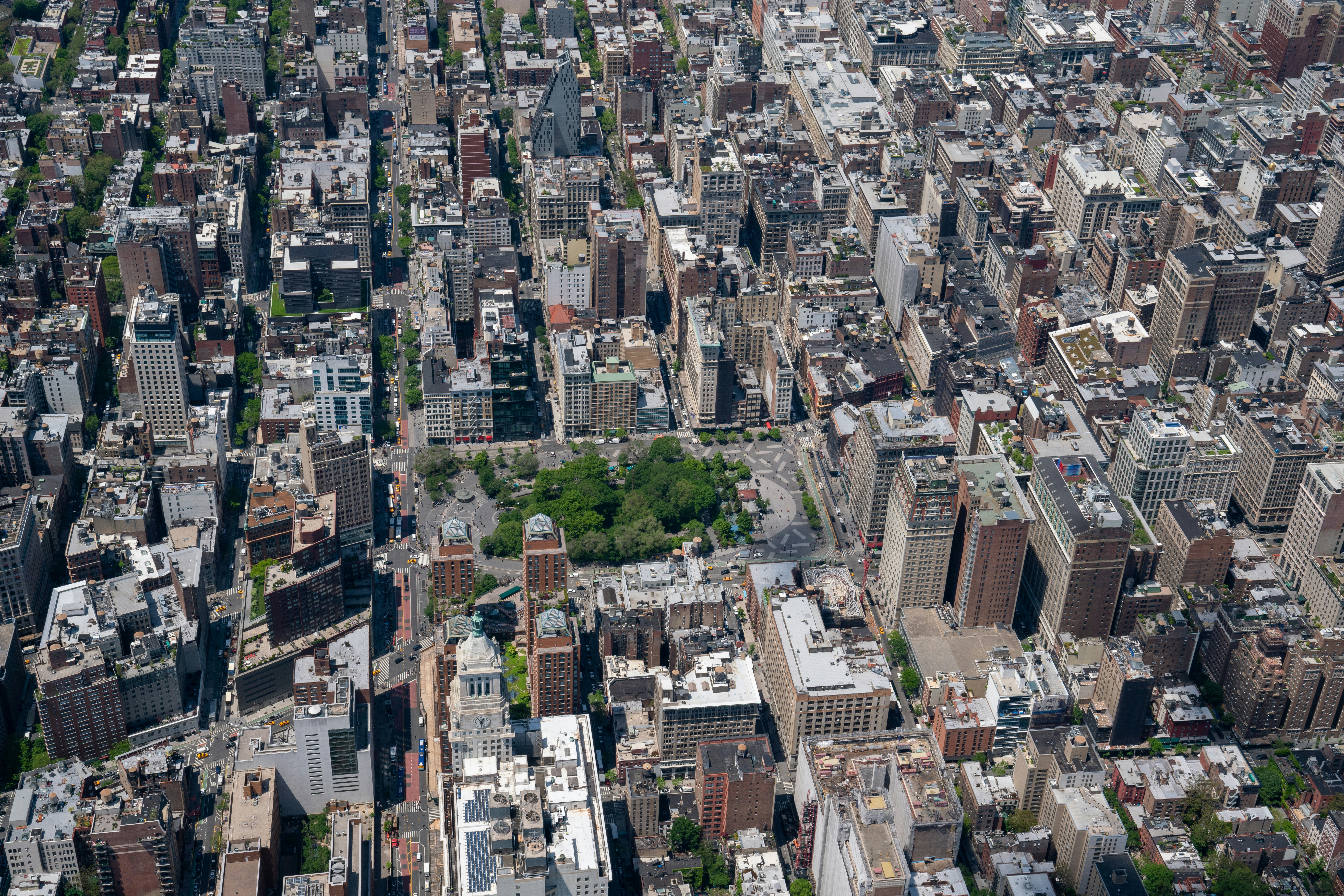 aerial photography of buildings