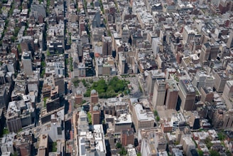 aerial photography of buildings