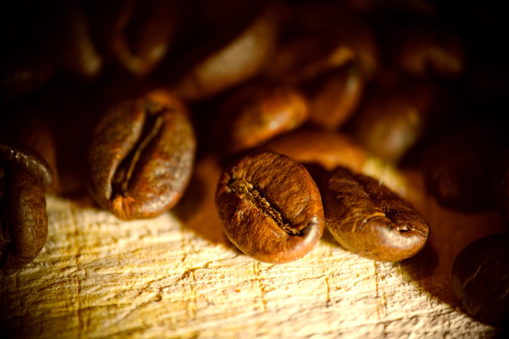 closeup photo of coffee beans