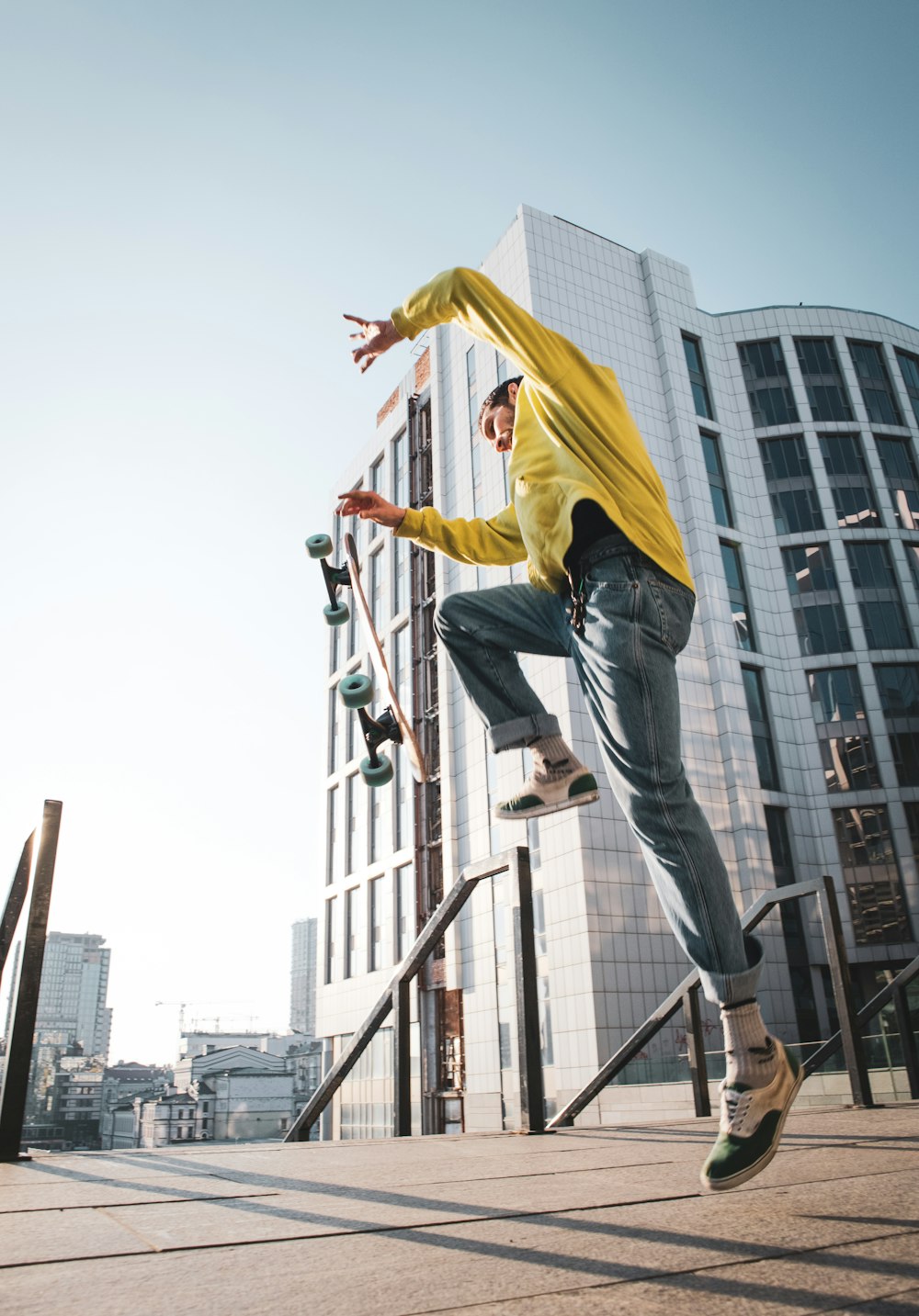 skateboard doing stunts