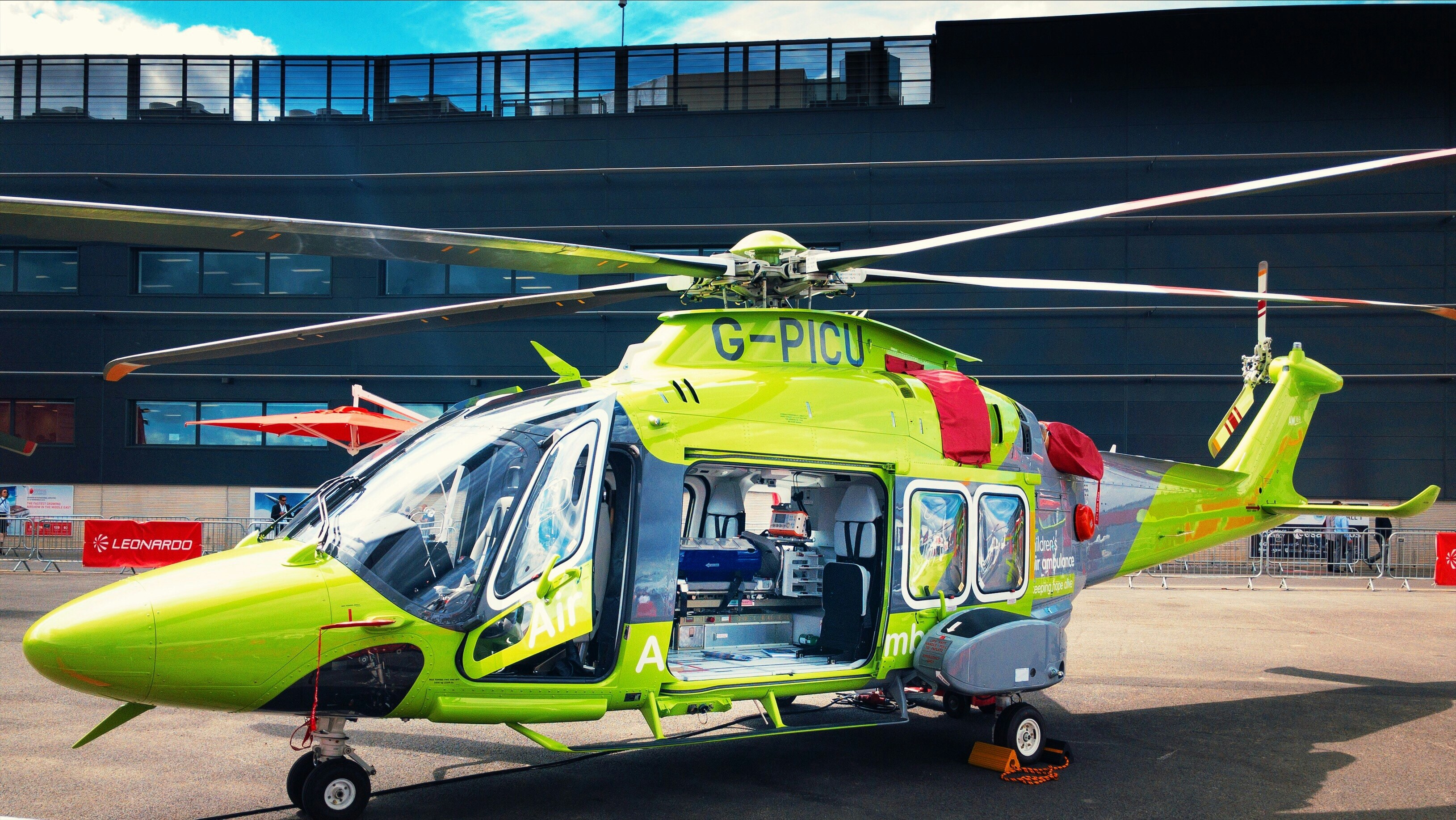 Air Ambulances provide medical care on board and the ability to lie down during flight.