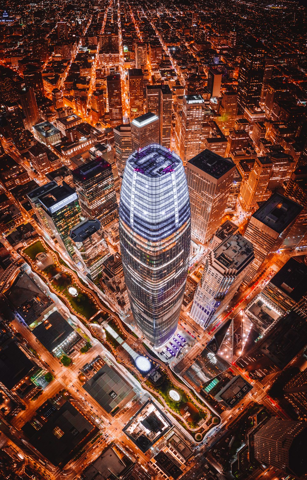 Foto aérea de la ciudad