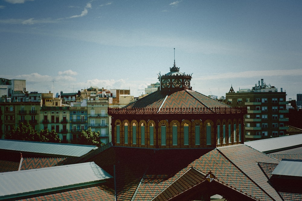 aerial photo of mosque