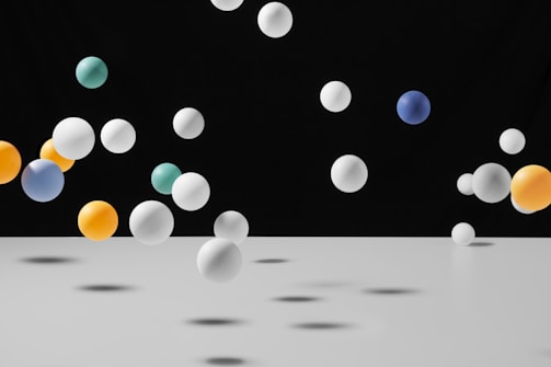 assorted-color bubbles illustration