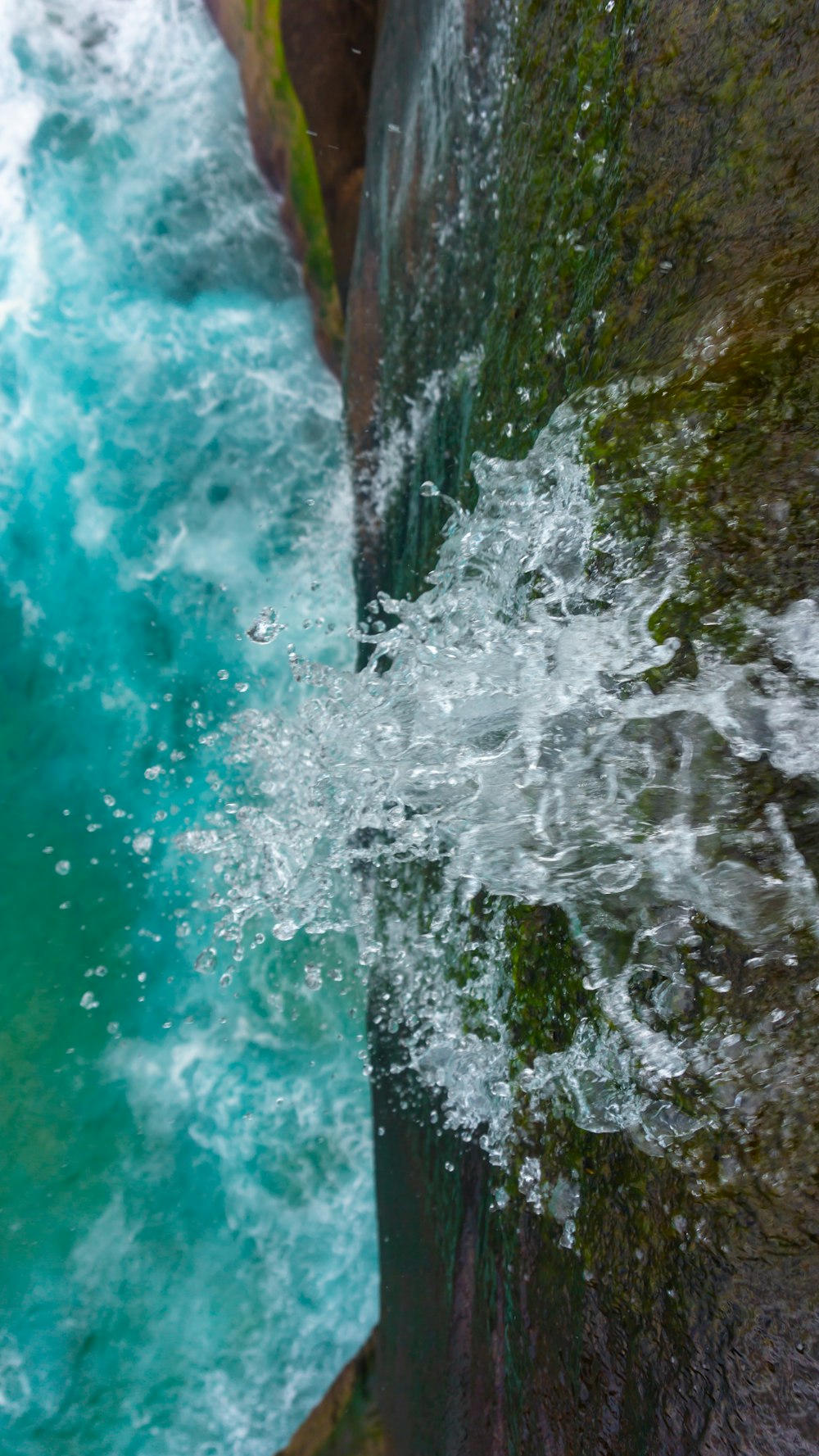 high-angle photography of blue beach