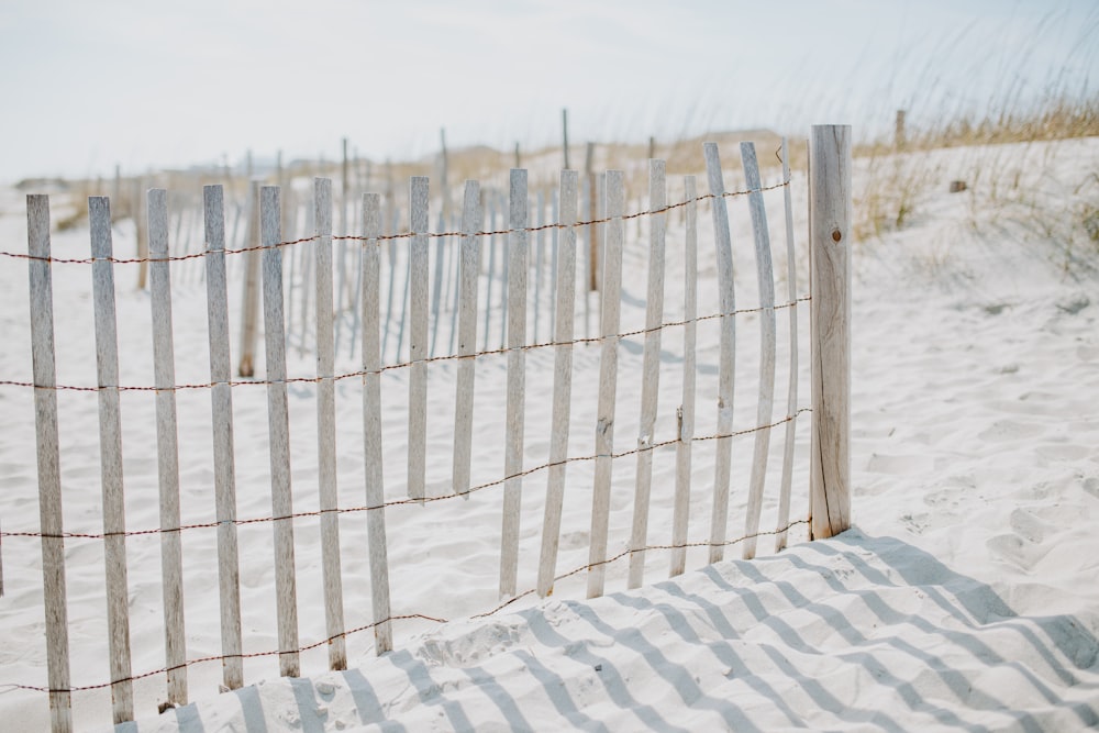 white fence