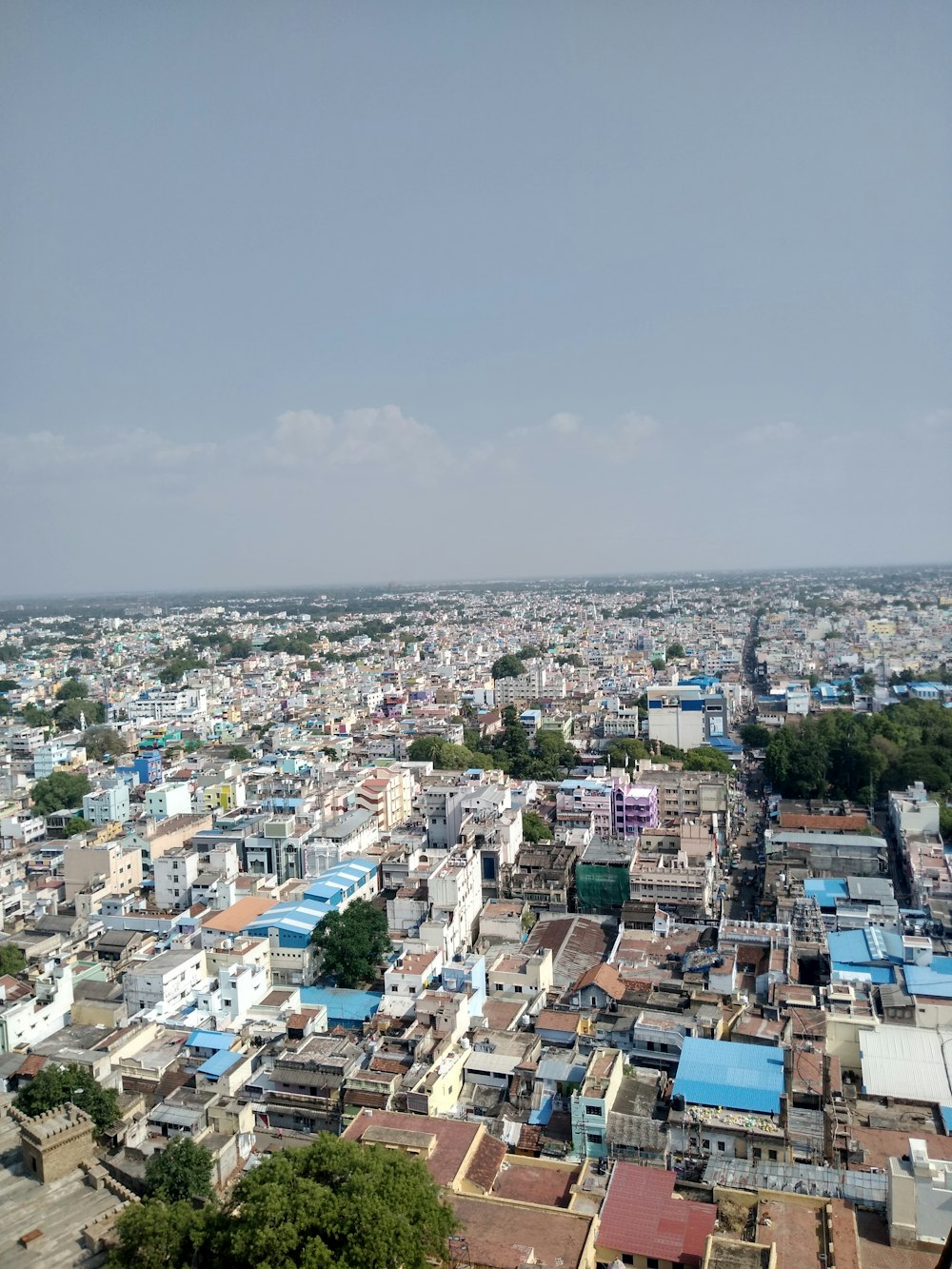 aerial photo of buildings