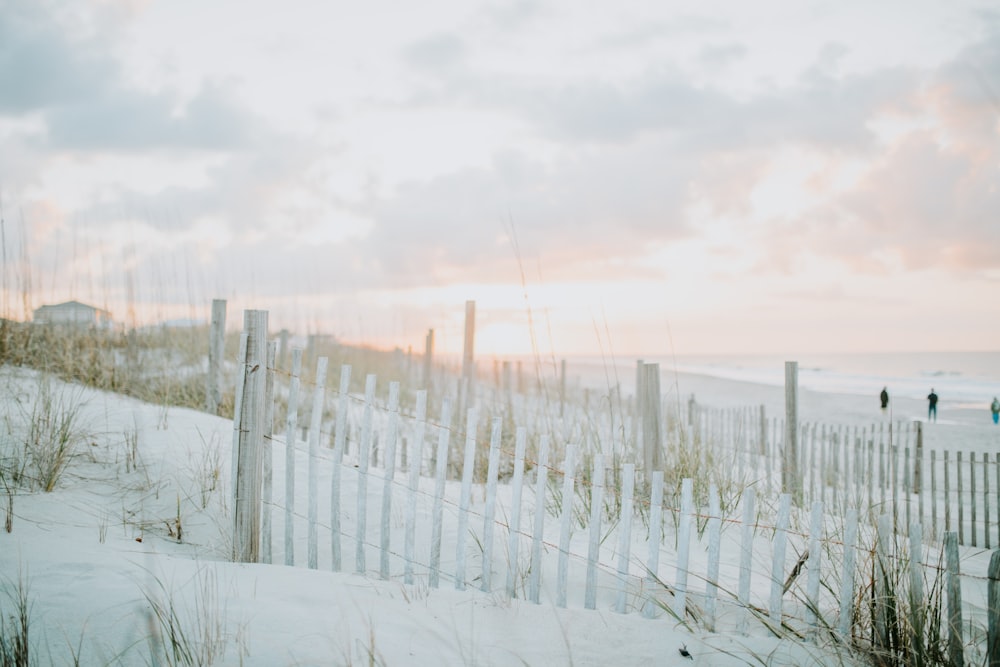 white fence