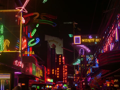 A vibrant travel scene featuring diverse food and culture.