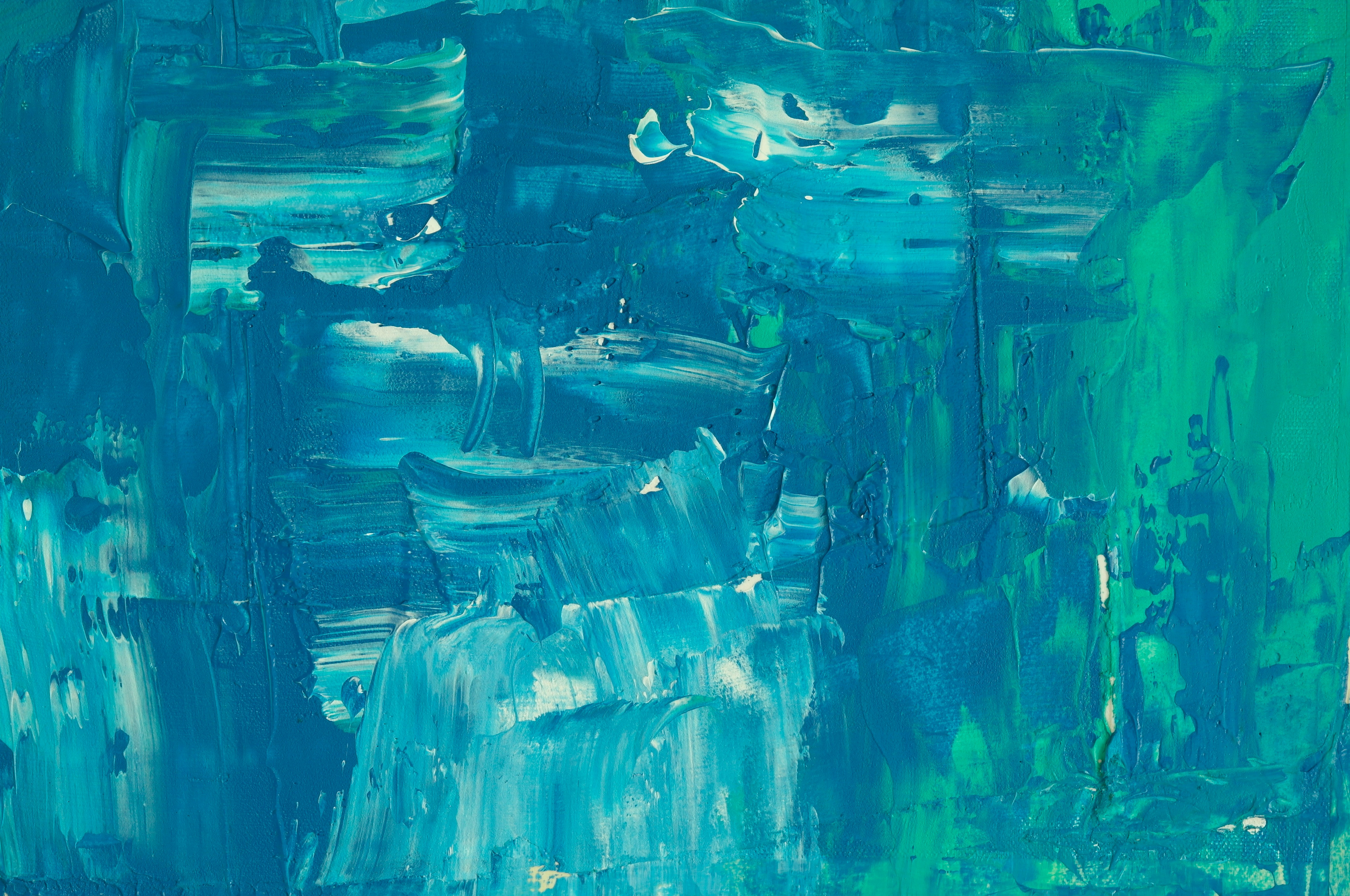 青と緑の色の抽象画の写真 – Unsplashの背景の無料画像