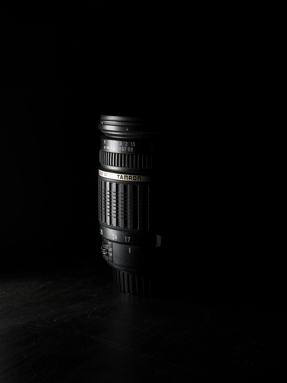 black telephoto lens