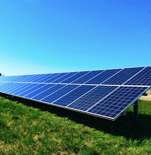 blue solar panel