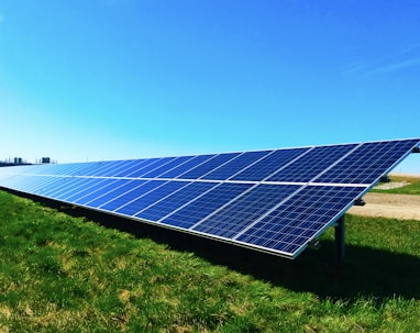 blue solar panel