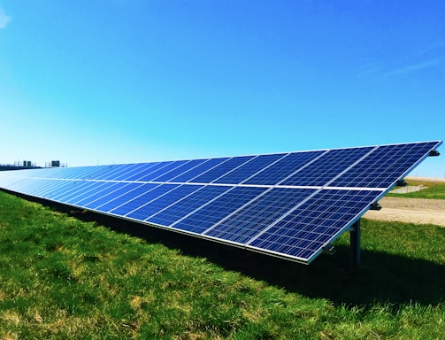 blue solar panel