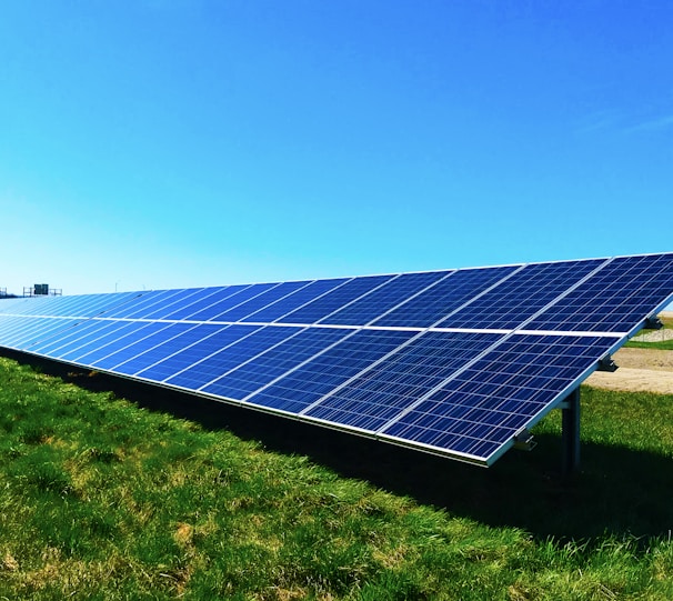 blue solar panel