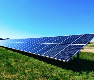 blue solar panel