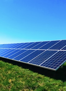 blue solar panel