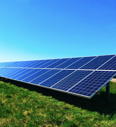 blue solar panel