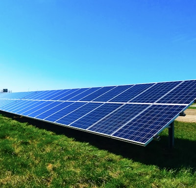 blue solar panel