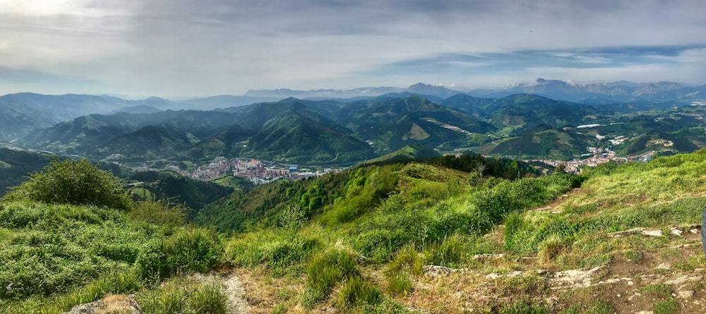 aerial view of mountain