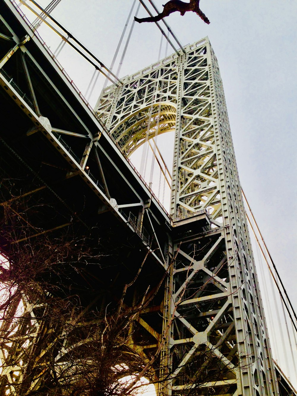 low angle photo of bridge