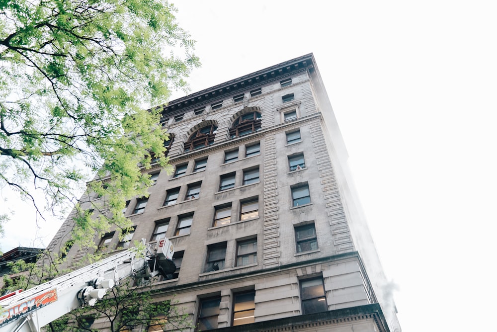 low angle photography of building