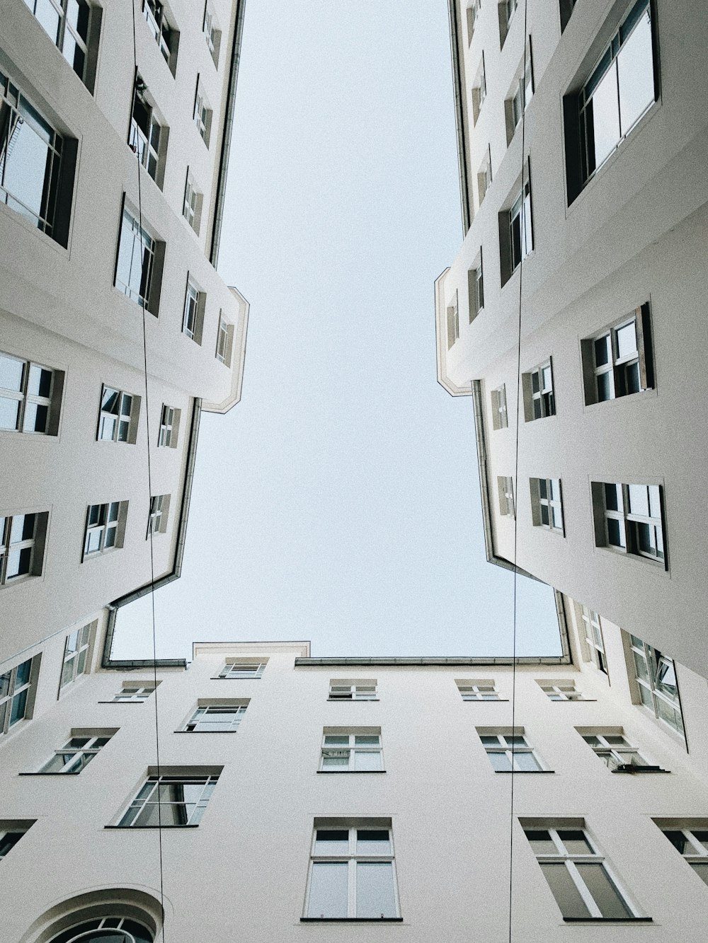 low-angle photography of building