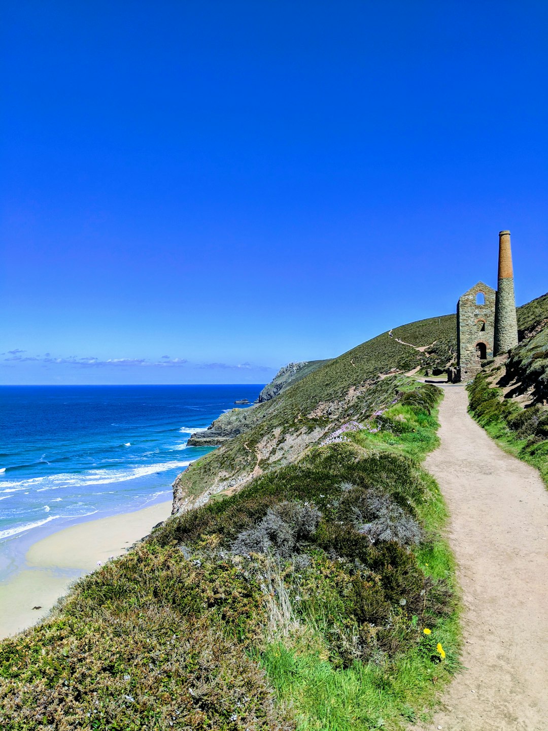 Headland photo spot S W Coast Path Land's End